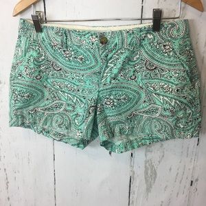 Old Navy Paisley Shorts w/ Front Button Size 6